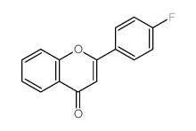 4H-1-Benzopyran-4-one,2-(4-fluorophenyl)-结构式