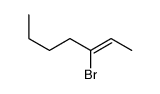 3-Bromo-2-heptene Structure
