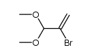 2-Bromo-3,3-dimethoxy-1-propene结构式
