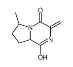 (9CI)-六氢-6-甲基-3-亚甲基吡咯并[1,2-a]吡嗪-1,4-二酮结构式