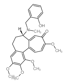 Benzo[a]heptalen-9(5H)-one,6,7-dihydro-7-[[(2-hydroxyphenyl)methyl]methylamino]-1,2,3,10-tetramethoxy-,(7S)-结构式