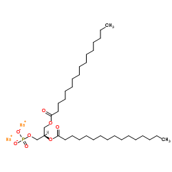 1,2-Dipalmitoyl-sn-glycerol 3-phosphate sodium结构式