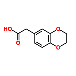 2,3-Dihydro-1,4-benzodioxin-6-ylacetic acid structure