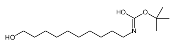 (10-羟基癸基)氨基甲酸叔丁酯结构式
