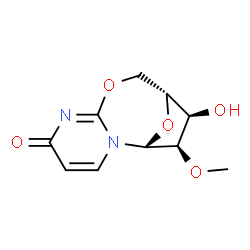 [6R-(6ALPHA,7ALPHA,8ALPHA,9ALPHA)]-7,8,9,10-四氢-8-羟基-7-甲氧基-6,9-环氧-2H,6H-嘧啶并[2,1-B][1,3]氧氮杂环辛烷-2-酮结构式
