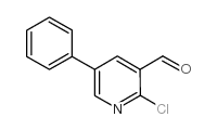 2-氯-5-苯基吡啶-3-甲醛结构式