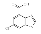 6-CHLOROBENZIMIDAZOLE-4-CARBOXYLIC ACID Structure