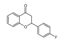 2-(4-fluorophenyl)-2,3-dihydrochromen-4-one结构式