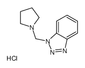 1-(pyrrolidin-1-ium-1-ylmethyl)benzotriazole,chloride Structure