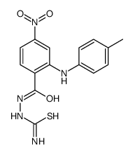 [[2-(4-methylanilino)-4-nitrobenzoyl]amino]thiourea结构式