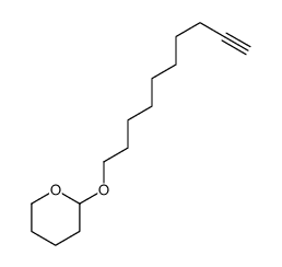 10-(Tetrahydro-2H-pyran-2-yloxy)-1-decyne结构式