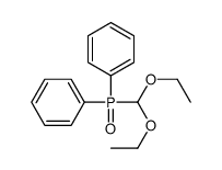 [diethoxymethyl(phenyl)phosphoryl]benzene Structure