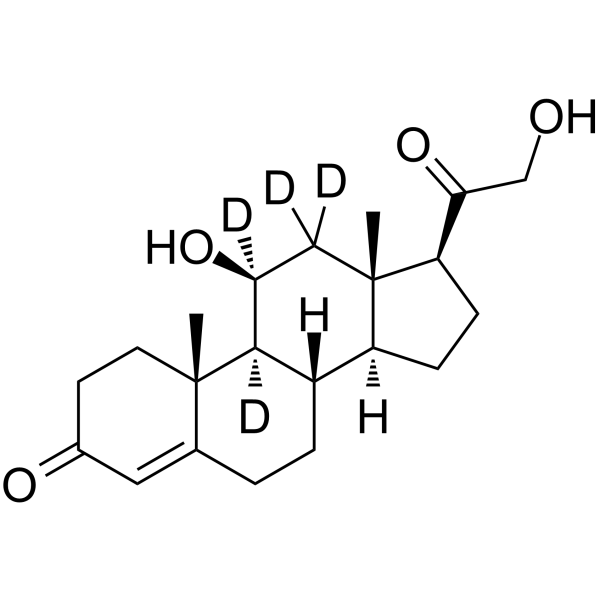 Corticosterone-d4 Structure