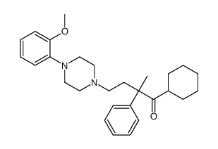 (S)-1-环己基-4-(4-(2-甲氧基苯基)哌嗪-1-基)-2-甲基-2-苯基-1-丁酮结构式