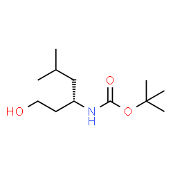 Boc-(S)-3-amino-5-methylhexan-1-ol structure