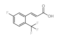 5-氟-2-(三氟甲基)肉桂酸结构式