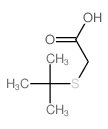 Acetic acid,2-[(1,1-dimethylethyl)thio]- Structure