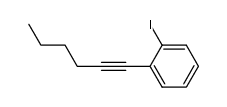 1-iodo-2-(hex-1-ynyl)benzene结构式