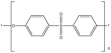Poly(oxy-1,4-phenylenesulfonyl-1,4-phenylene) Structure