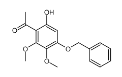 4'-苄氧基-6'-羟基-2',3'-二甲氧基苯乙酮结构式