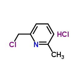2-(氯甲基)-6-甲基吡啶盐酸盐结构式