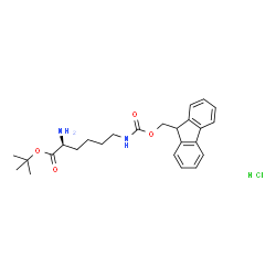 H-Lys(Fmoc)-OtBu.HCl Structure