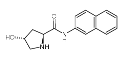 trans 4-Hydroxy-L-proline β-Naphthylamide Structure