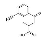 4-(3-Cyanophenyl)-2-methyl-4-oxobutyric acid结构式