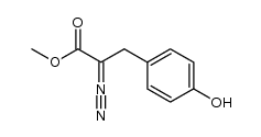 methyl 2-diazo-3-(4-hydroxyphenyl)propanoate Structure