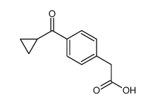 4-(Cyclopropylcarbonyl)benzeneacetic acid结构式