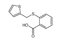 2-[(噻吩-2-甲基)硫代]苯甲酸结构式