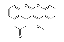 4-methoxy-3-(3-oxo-1-phenylbutyl)chromen-2-one结构式