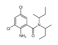 2-amino-N,N-di(butan-2-yl)-3,5-dichlorobenzamide结构式