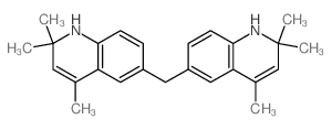 Quinoline,6,6'-methylenebis[1,2-dihydro-2,2,4-trimethyl- Structure