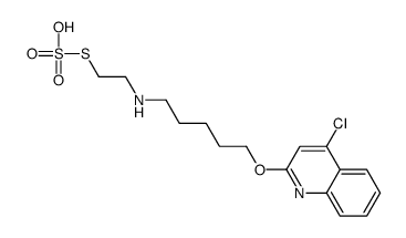4-chloro-2-[5-(2-sulfosulfanylethylamino)pentoxy]quinoline Structure