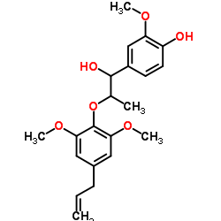赤式-2-(4-烯丙基-2,6-二甲氧基苯氧基)-1-(4-羟基-3-甲氧基苯基)-丙烷-1-醇图片