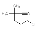 Pentanenitrile,5-chloro-2,2-dimethyl- Structure