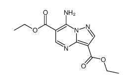 diethyl 7-aminopyrazolo(1,5-a)pyrimidine-3,6-dicarboxylate Structure