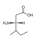 (3R)-3-amino-4-methylhexanoic acid结构式