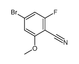 4-溴-2-氟-6-甲氧基苯甲腈结构式