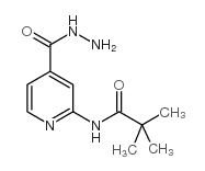 2-[(2,2-二甲基-1-氧代丙基)氨基]-4-吡啶甲酰肼结构式
