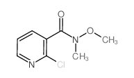 N-甲氧基-N-甲基2-氯烟酰胺结构式