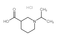 1-异丙基哌啶-3-羧酸盐酸盐结构式