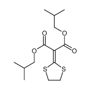 bis(2-methylpropyl) 2-(1,3-dithiolan-2-ylidene)propanedioate结构式