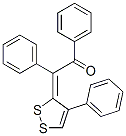 1,2-Diphenyl-2-(4-phenyl-3H-1,2-dithiol-3-ylidene)ethanone结构式