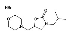 3-(2-methylpropyl)-5-(morpholin-4-ylmethyl)-1,3-oxazolidin-2-one,hydrobromide Structure