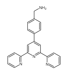 1-[4-(2,2':6',2''-terpyridin-4'-yl)phenyl]methanamine结构式
