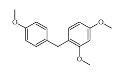 2,4-dimethoxy-1-[(4-methoxyphenyl)methyl]benzene Structure