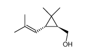 TRANS-CHRYSANTHEMYL ALCOHOL structure