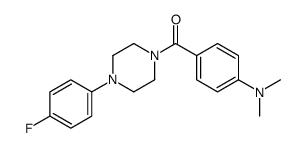 [4-(dimethylamino)phenyl]-[4-(4-fluorophenyl)piperazin-1-yl]methanone结构式